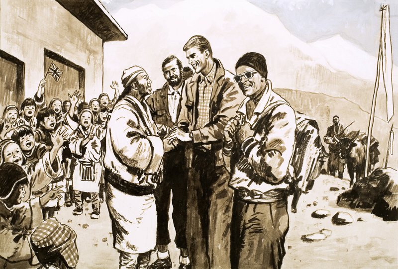 Sir Edmund Hillary znovu navštíví Nepál v roce 1963 od English School