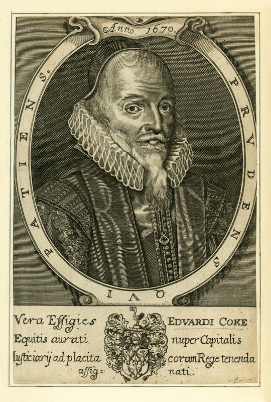 Sir Edward Coke od English School