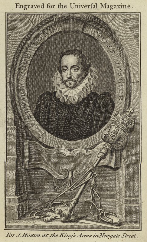 Sir Edward Coke, hlavní soudce od English School