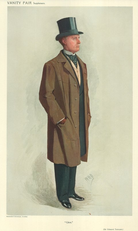 Sir Edward Tennant, Glen, 2. listopadu 1910, karikatura Vanity Fair od English School