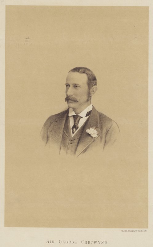 Sir George Chetwynd (litho) od English School