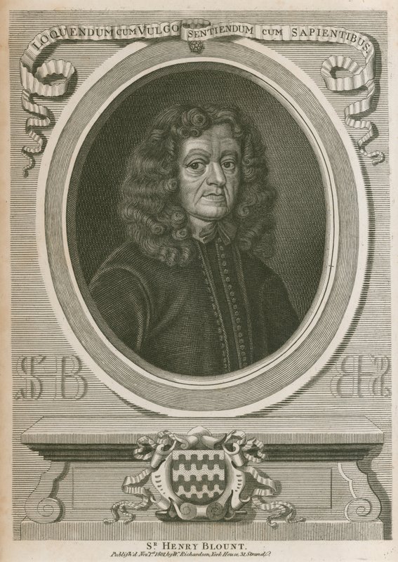 Sir Henry Blount od English School