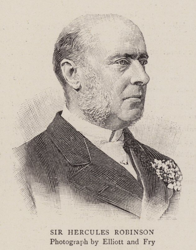 Sir Hercules Robinson (rytina) od English School