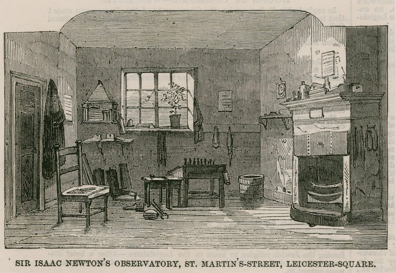 Sir Isaac Newtons Observatory, St Martins Street, Leicester Square London od English School