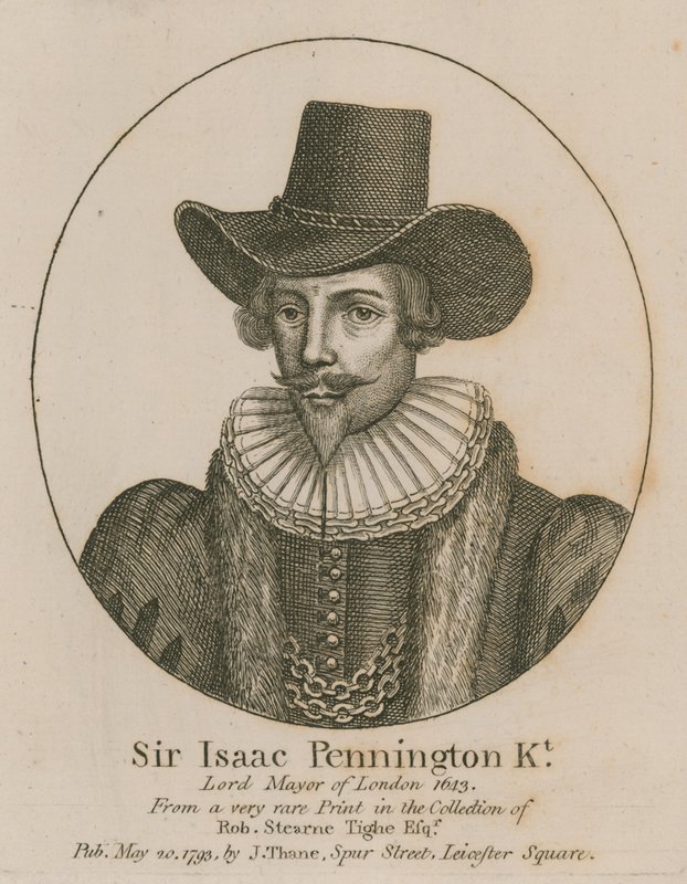 Sir Isaac Pennington, primátor Londýna 1643 od English School