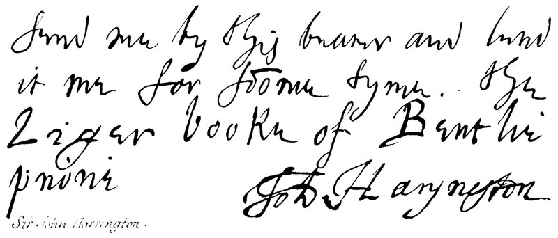 Sir John Harrington od English School