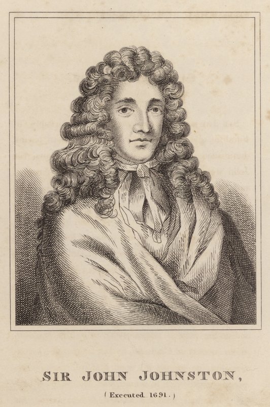 Sir John Johnston, popraven 1691 od English School