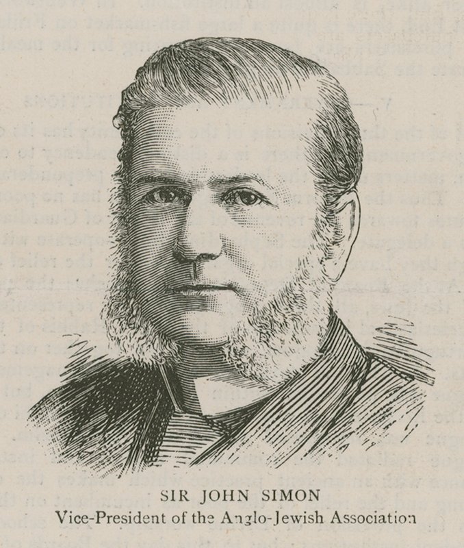 Sir John Simon, viceprezident Anglo-židovské asociace od English School
