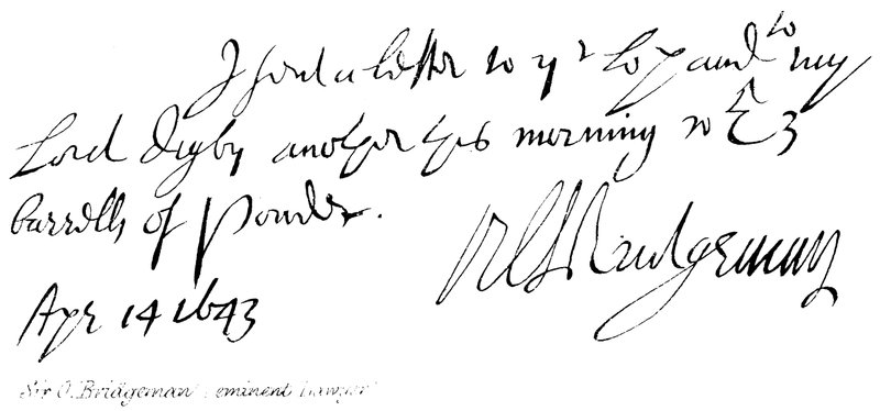 Sir O Bridgeman (významný právník) od English School