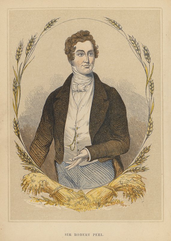 Sir Robert Peel (kolorovaná rytina) od English School
