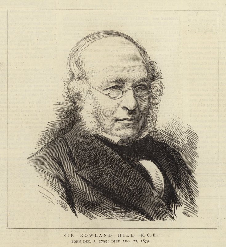 Sir Rowland Hill, KCB (rytina) od English School