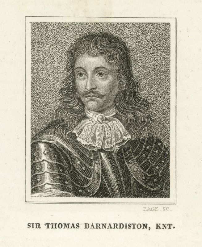 Sir Thomas Barnadiston (rytina) od English School