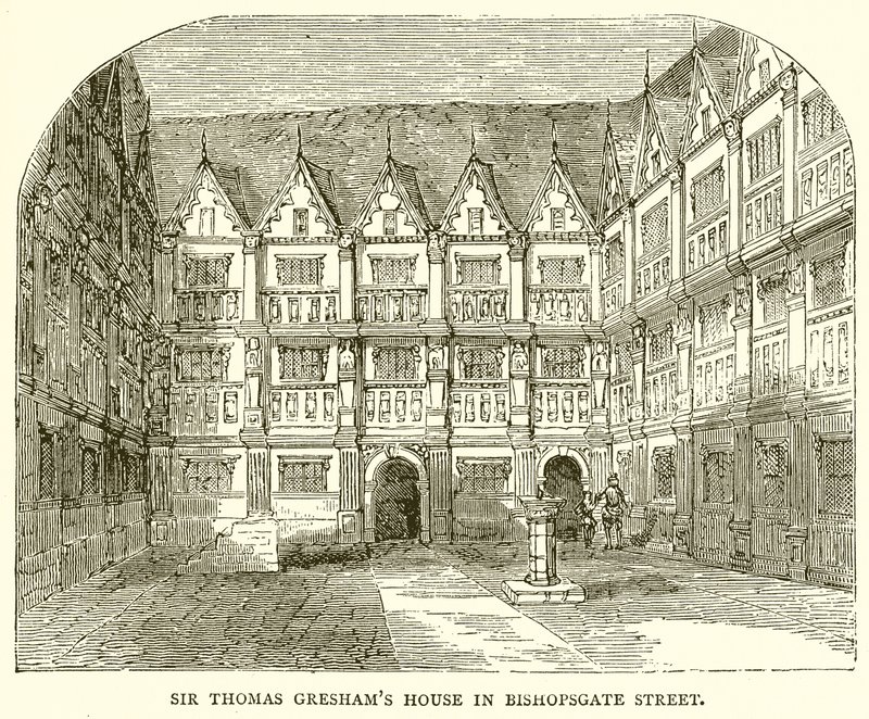 Dům sira Thomase Greshamse v Bishopsgate Street od English School
