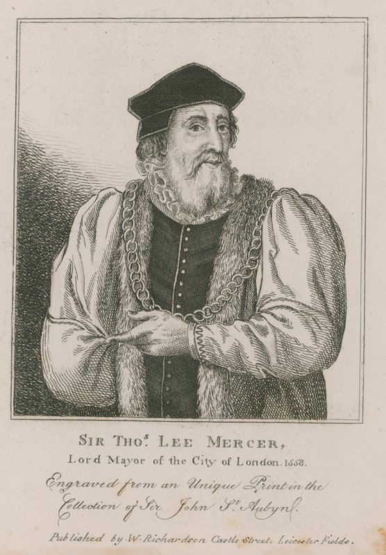 Sir Thomas Leigh, Mercer, primátor Londýna 1558 od English School