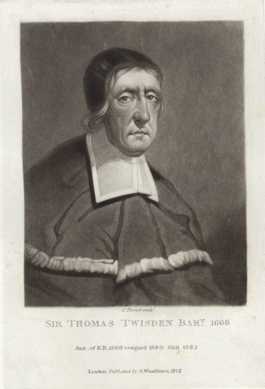 Sir Thomas Twisden Baronet od English School