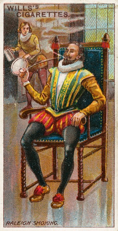 Sir Walter Raleigh kouří od English School