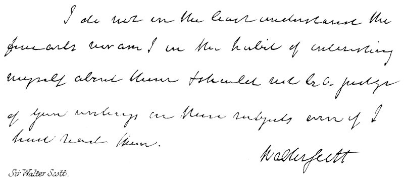 Sir Walter Scott od English School