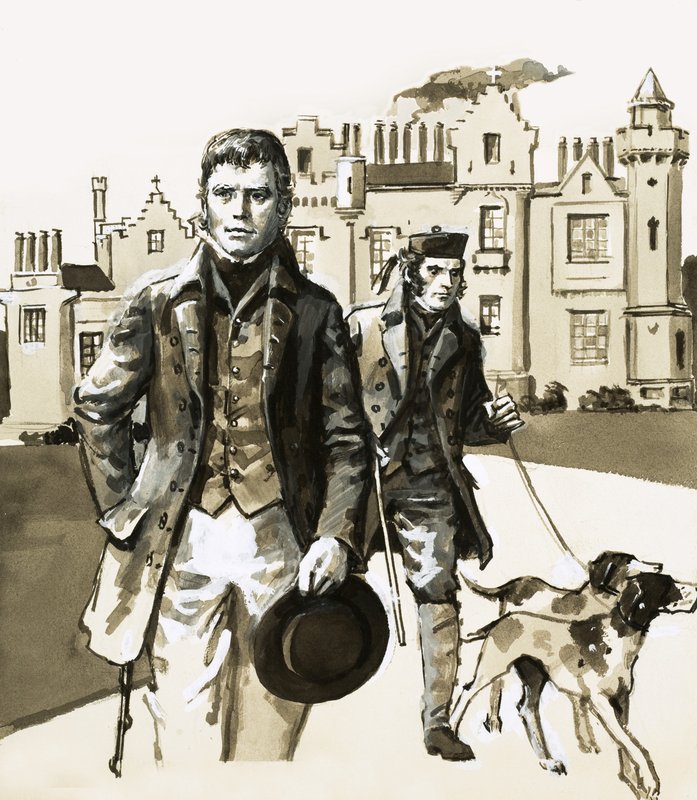 Sir Walter Scott na procházce s Tomem Purdiem od English School