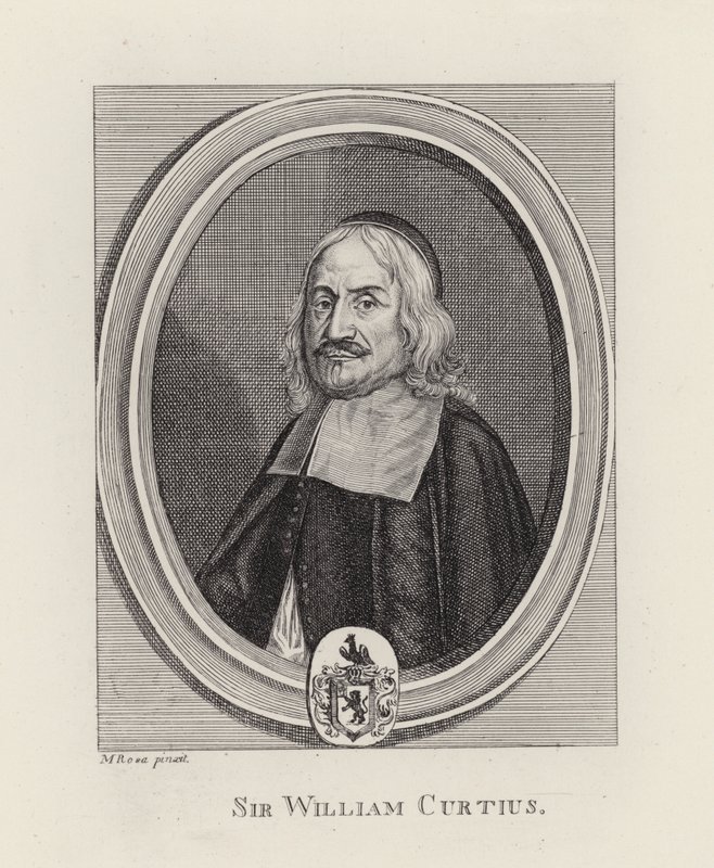 Sir William Curtius (rytina) od English School
