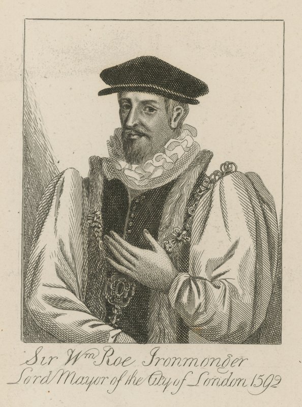 Sir William Roe, Ironmonger, primátor Londýna v roce 1592 od English School
