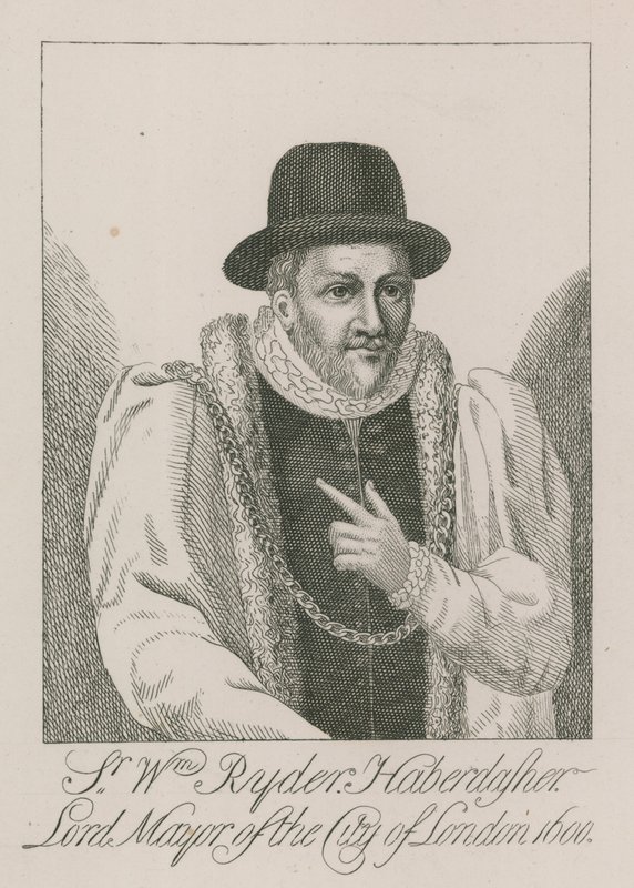 Sir William Ryder, galanterie, primátor Londýna, 1600 od English School