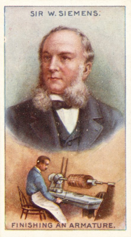 Sir William Siemens, dokončovací armaturu od English School