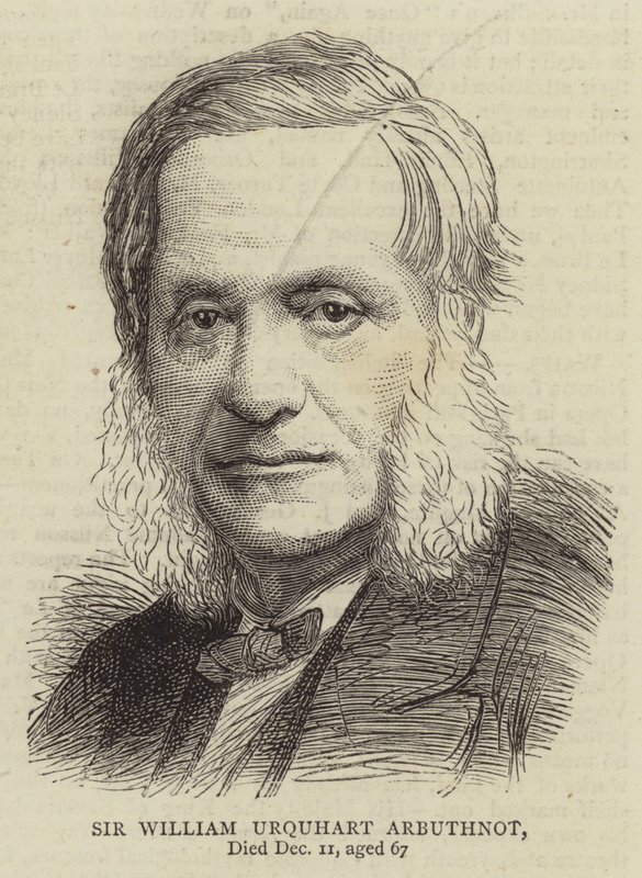 Sir William Urquhart Arbuthnot (rytina) od English School