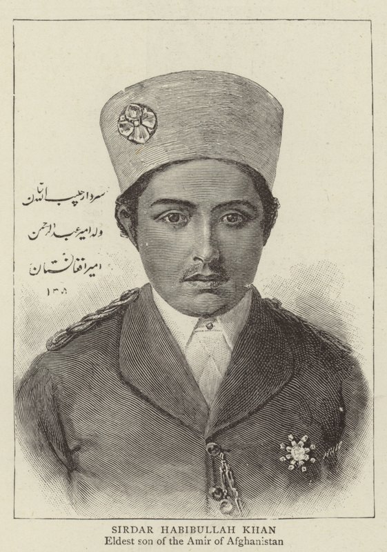 Sirdar Habibullah Khan (rytina) od English School