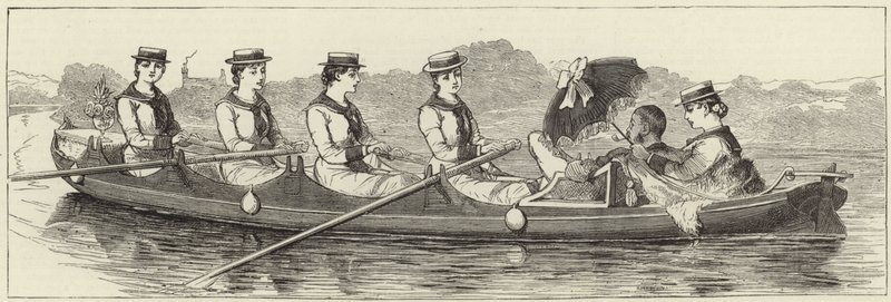 Náčrtky z parního startu na Henley Regatta od English School
