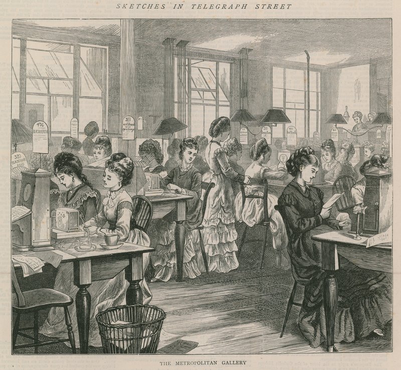 Náčrtky v telegrafní ulici - Metropolitní galerie od English School