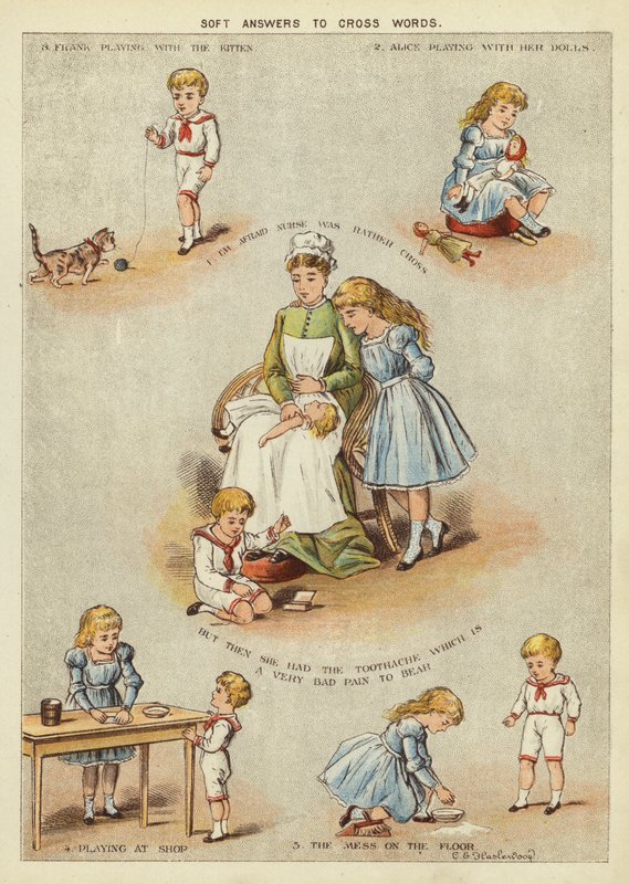 Měkké odpovědi na křížová slova (chromolitho) od English School