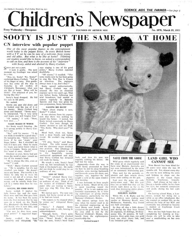 Sooty, titulní strana 