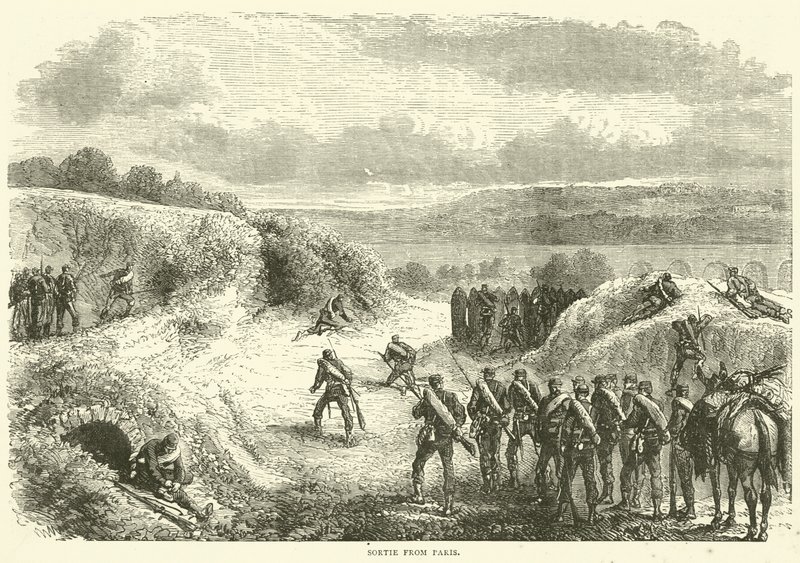 Sortie z Paříže, říjen 1870 od English School