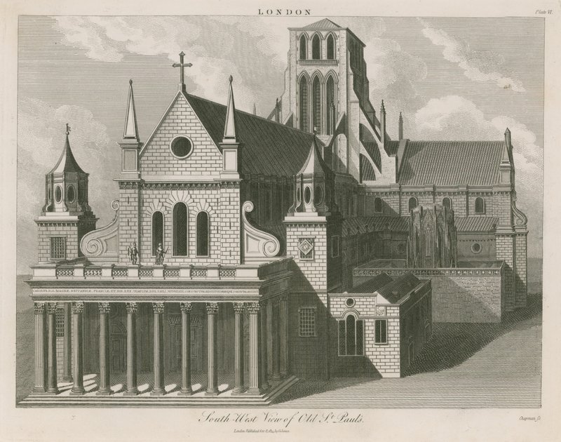 Jihozápadní pohled na Old St Pauls od English School