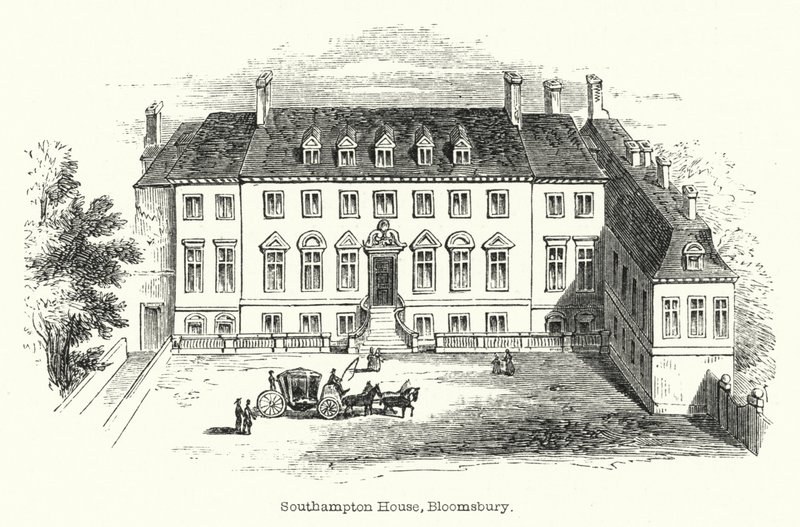 Southampton House, Bloomsbury (rytina) od English School