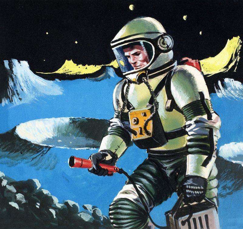 Spaceman testující atmosféru od English School