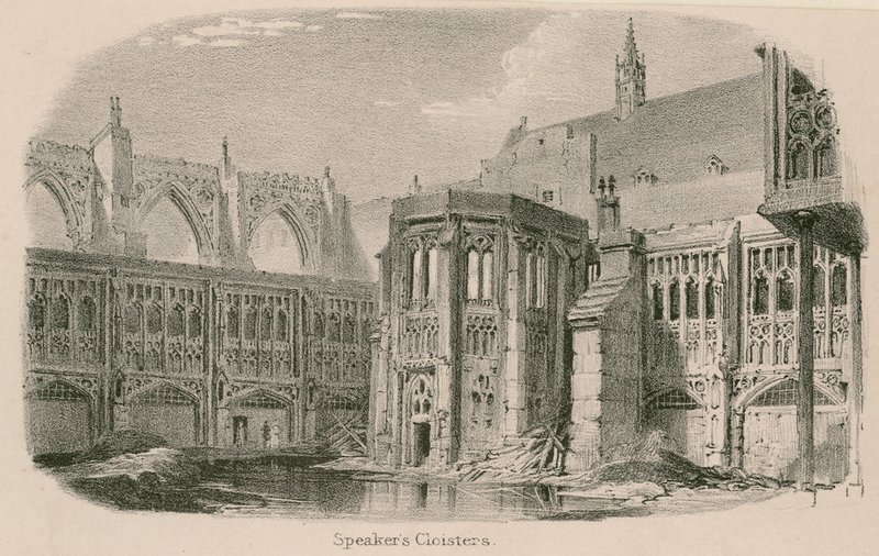 Speakers Cloisters, Westminsterský palác od English School