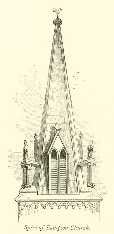 Spire of Bampton Church od English School