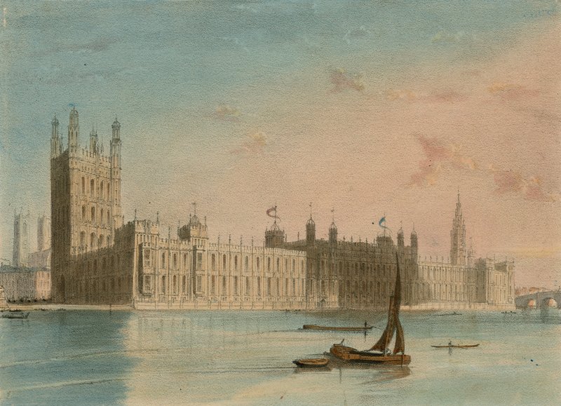 Spooners Protean Views: The New Houses of Parliament od English School