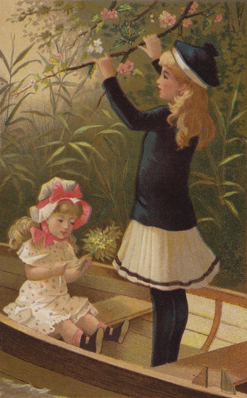 Jarní květiny (chromolit) od English School