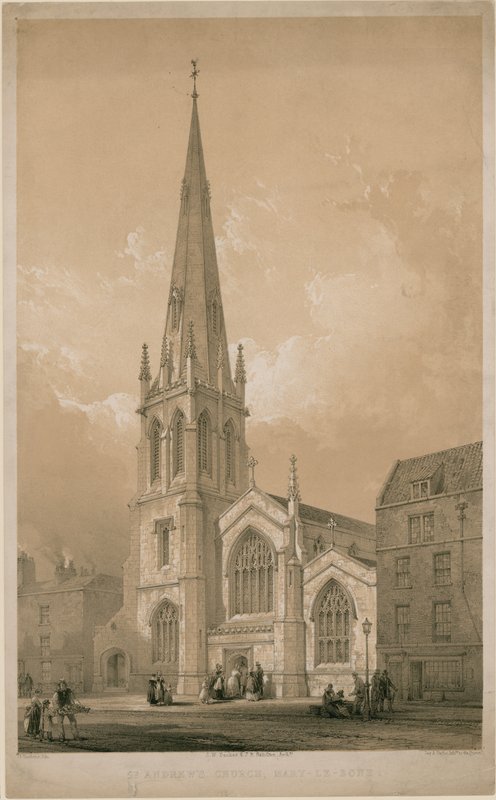 Kostel St Andrews, Marylebone, Londýn od English School