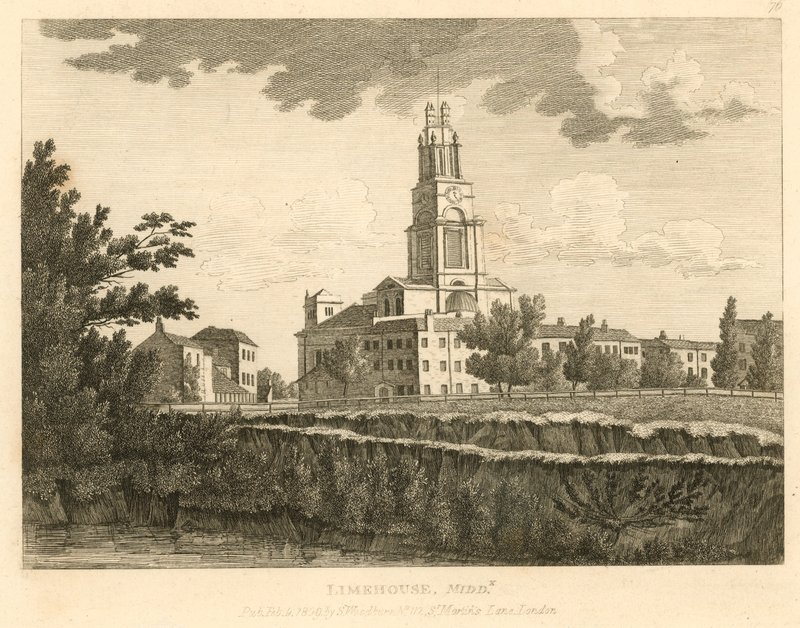 Kostel St Annes, Limehouse, Londýn od English School