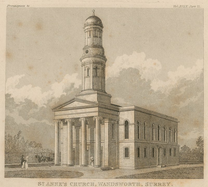 Kostel St Annes, Wandsworth, Surrey od English School