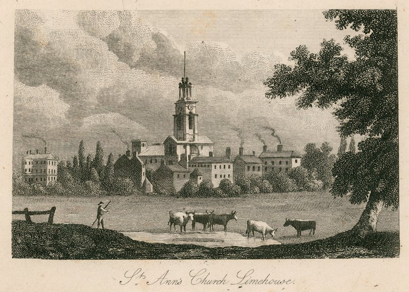 Kostel svaté Anny, Limehouse, Londýn od English School