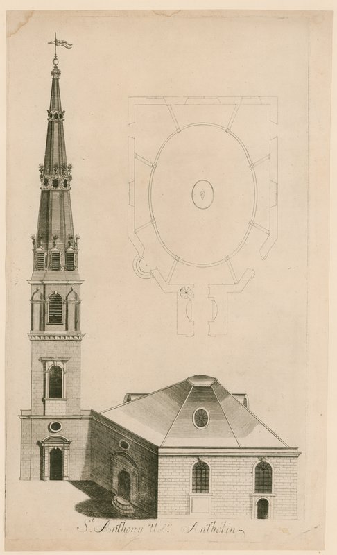 St Antholin, Londýn od English School