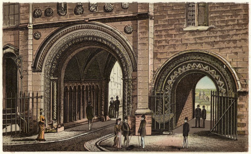 Brána svatého Augustina, Norman Archway (barevné lito) od English School