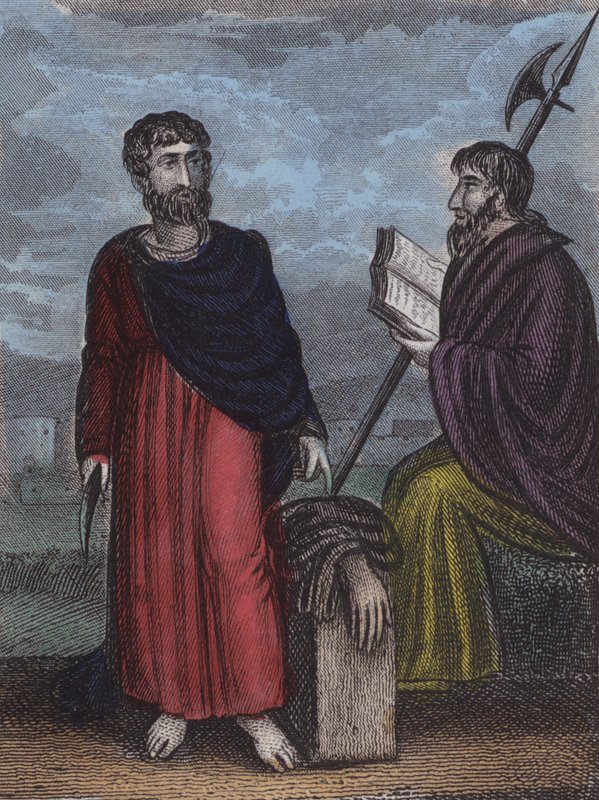 Svatý Bartoloměj; St Thomas (barevná rytina) od English School