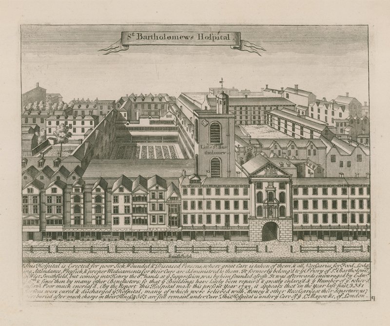 Nemocnice St Bartholomews, Smithfield od English School