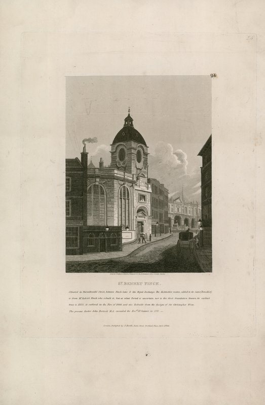 St Bennet Finck, Threadneedle Street, Londýn od English School