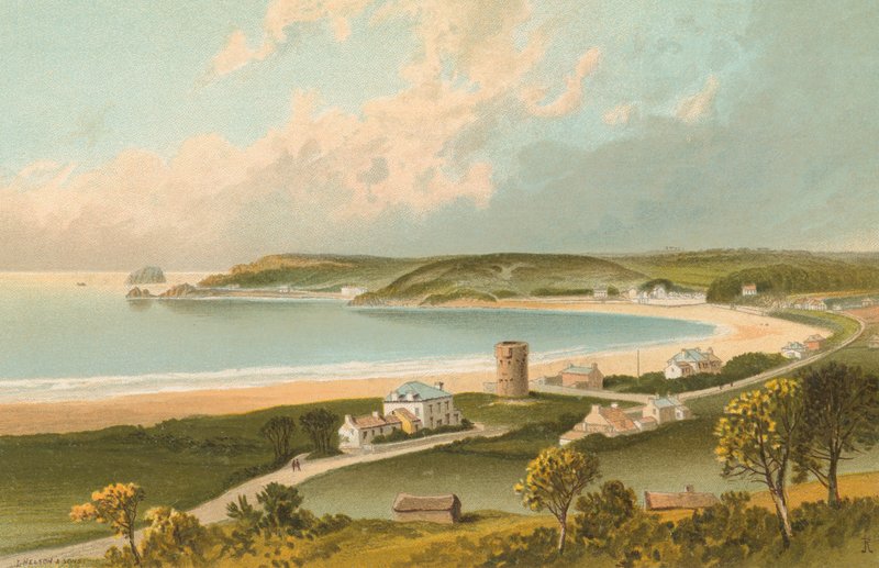 Zátoka St. Brelade--Jersey od English School